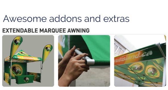 Marquee awening upgrade Marquee awening upgrade