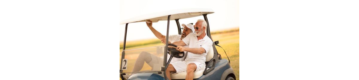 Two Canadian business partners enjoy the start of the promotional golf season after discovering branded golf essentials for their companies.