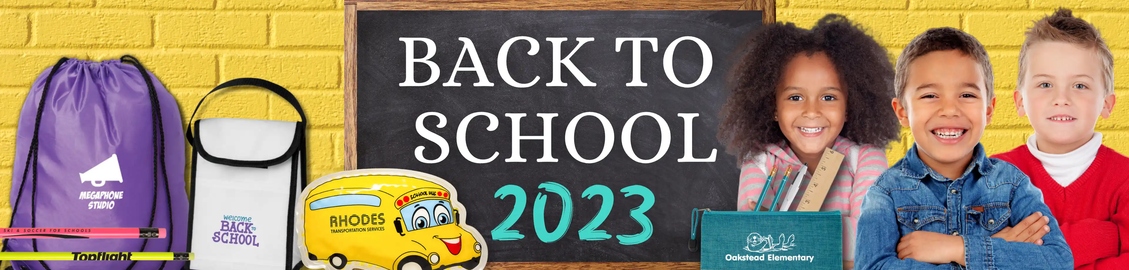 Back to School - Custom printed school supplies, branded stationery, drinkware and bags for teachers and students!