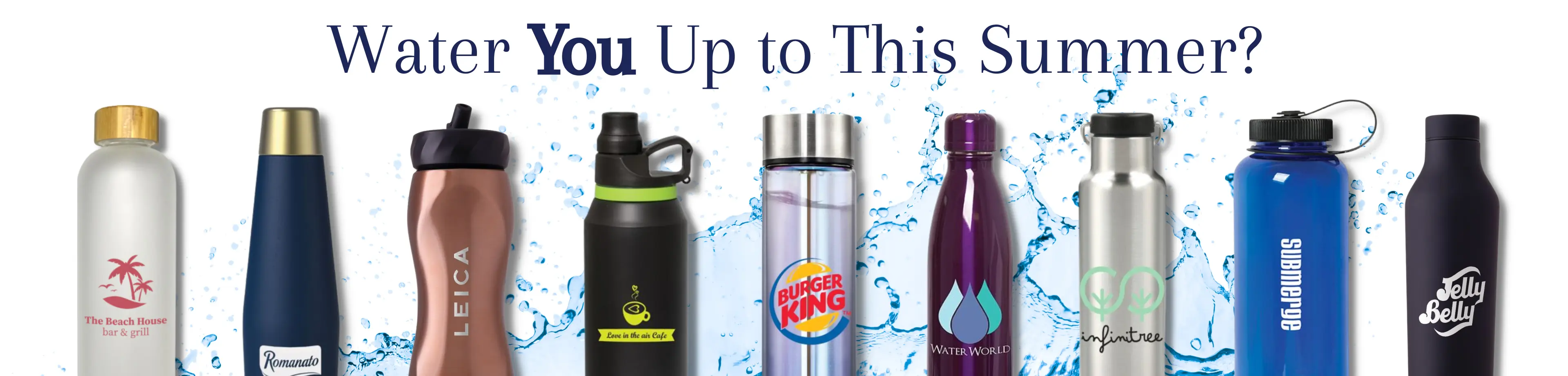 Custom Drink Bottles - Refresh your clients and your brand awareness this summer!