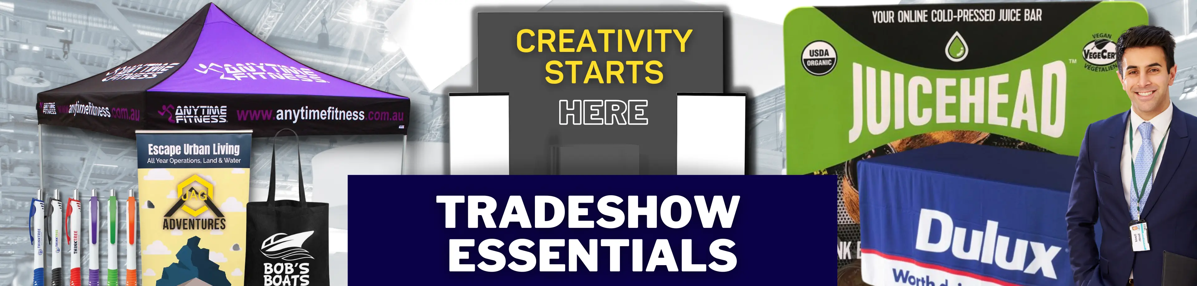 Tradeshow Season 2023 - Browse essential items for your booth and staff, as well as our most popular giveaway products!