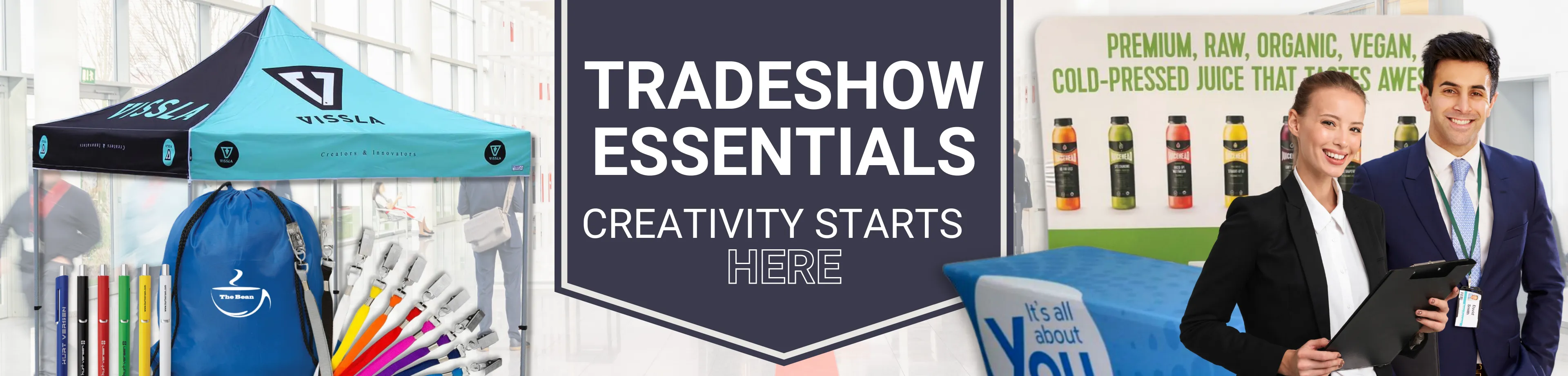 Tradeshow Season 2024 - Browse essential items for your booth and staff, as well as our most popular giveaway products!