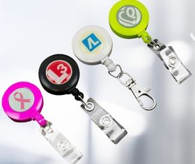 Custom Printed Retractable Badge Reels With Belt Clip - Personalize with  Your Brand Logo