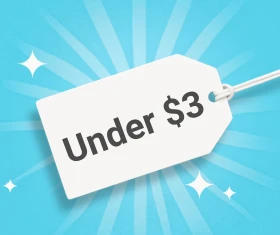 Under $3