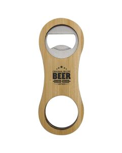 Rounded Bamboo Bottle Opener