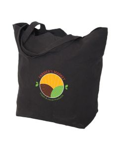 Carry All Cotton Canvas Tote Bag (Black)