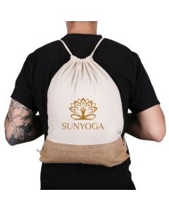 Cotton & Jute Drawstring Bag (8oz)