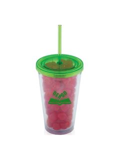 Double Walled Tumbler & Straw (500mL)