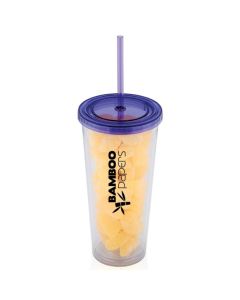 Double-Walled Tumbler with Straw (709mL)