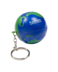 Earth Ball Stress Reliever Key Chain