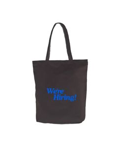 Econo Cotton Tote Bag With Gusset (Black)
