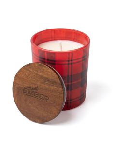 Ember Patterned Glass Candle (296mL)