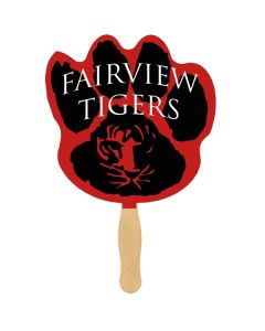 Paw Print Shaped Sandwich Fan (Full Colour Print)
