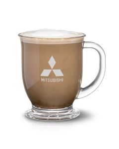 Hartford Cafe Glass Mug 16oz Etch