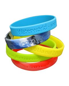 Embossed or Debossed Wristbands