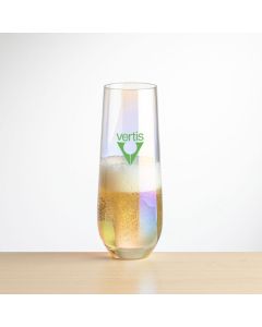Miami Iridescent Stemless Flute (Print)
