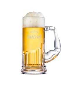 Muscle Man Beer Stein (Etch) 16oz