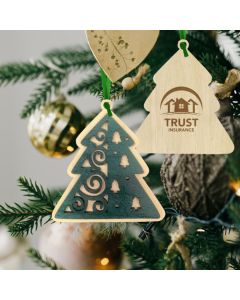 Tree Layered Wood Ornament