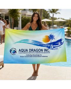 Velour Terry Cotton Blend Beach Towel 30"x60"