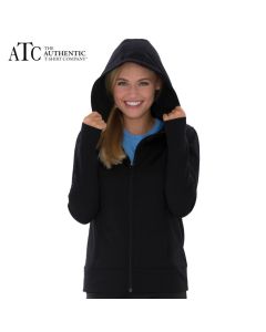 ATC Game Day Fleece Full Zip Hooded Ladies Sweatshirt