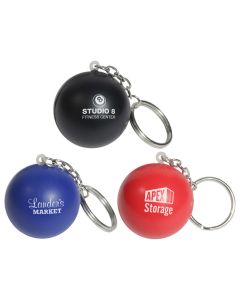 Round Ball Stress Reliever Keychain