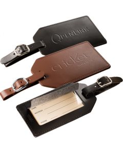 Bonded Leather Luggage Tag