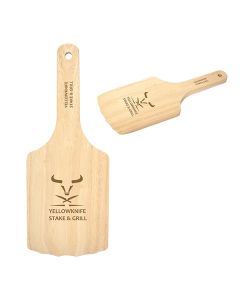 rubber wood BBQ grill cleaner with engraved logo