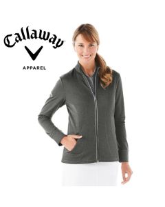 Callaway Waffle Fleece Ladies Full Zip Jacket