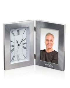 Clock & Photo Frame Combination