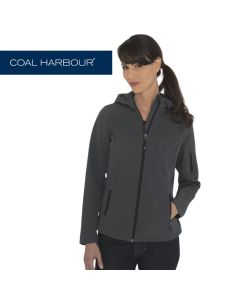 Coal Harbour Hooded Soft Shell Ladies Jacket