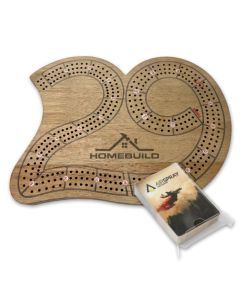 Cribbage Board & Playing Card Gift Set