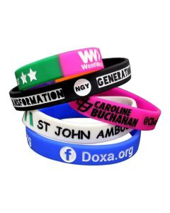 Debossed Inkfill Wristbands
