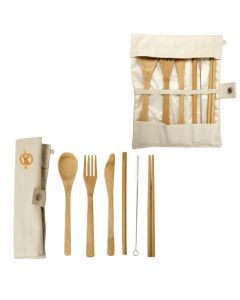 Green Bay Bamboo Utensils & Carry Pouch