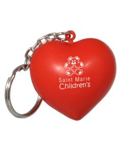 Heart Shaped Stress Reliever Keychain