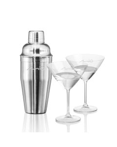 Martini Glass & Shaker Set