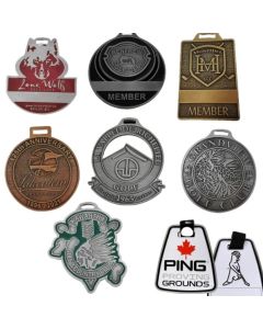 Metal Golf Bag Tags