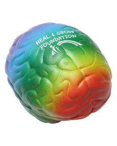 Rainbow Brain Shaped Stress Reliever