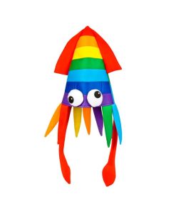 Rainbow Squid Hat