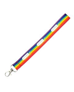 Printed Rainbow Wrist Lanyards