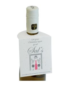 Seeded Paper Wine Bottle Tags