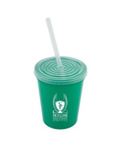 Stadium Cup with Lid and Straw (16oz)