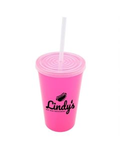 Stadium Cup with Lid & Straw (22oz)