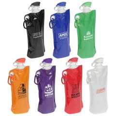 Collapsible Water Bottle with Carabiner (27oz)