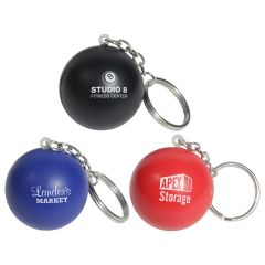 Round Ball Stress Reliever Keychain
