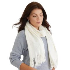 Bouclé Fringed Scarf