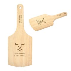 rubber wood BBQ grill cleaner with engraved logo