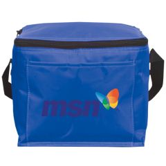 royal blue lunch bag or cooler with full colour logo