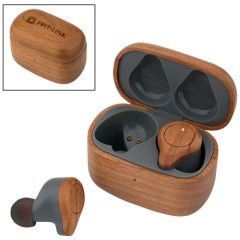 Cherry Wood TWS Wireless Earbuds