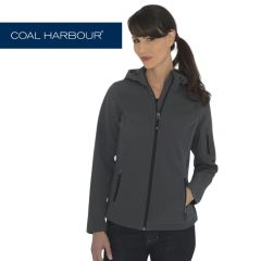 Coal Harbour Hooded Soft Shell Ladies Jacket