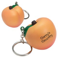 Peach Stress Reliever Keychain 